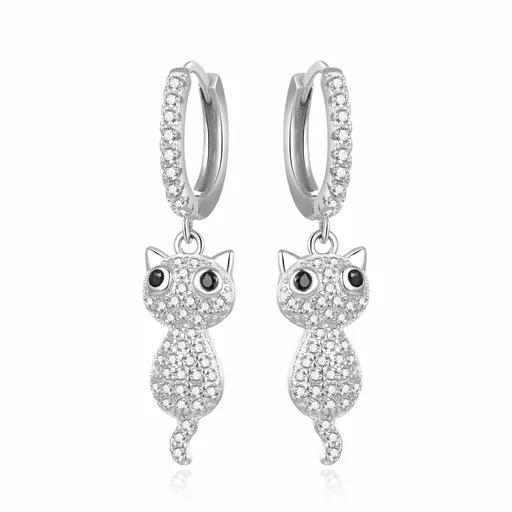 Beneto Cercei delicați din argint Pisicuțe AGUC2574D