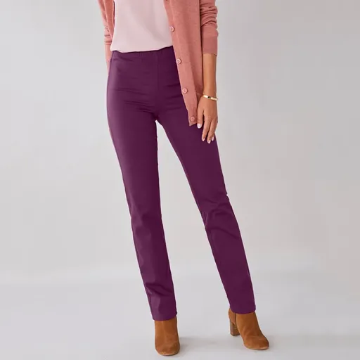 Pantaloni modelatori cu talie elastică și efect de burtă plată