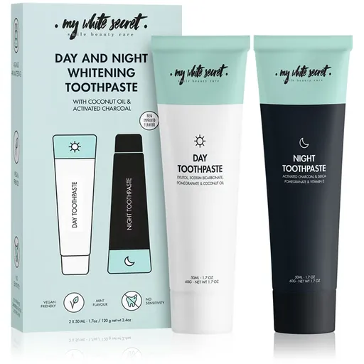 My White Secret Toothpaste Classic Mint set pentru îngrijirea dentară pentru dinti albi si stralucitori