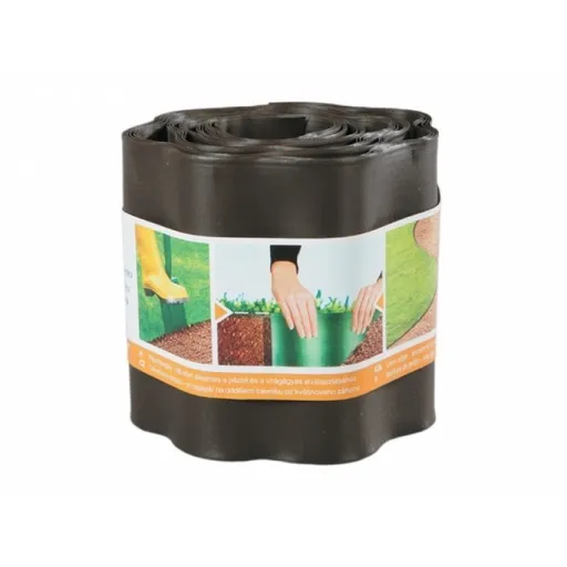 Bordură de plastic 9 m,  maro