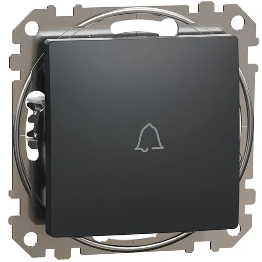 Intrerupator cu revenire cu simbol sonerie Schneider Sedna Design SDD114131, antracit