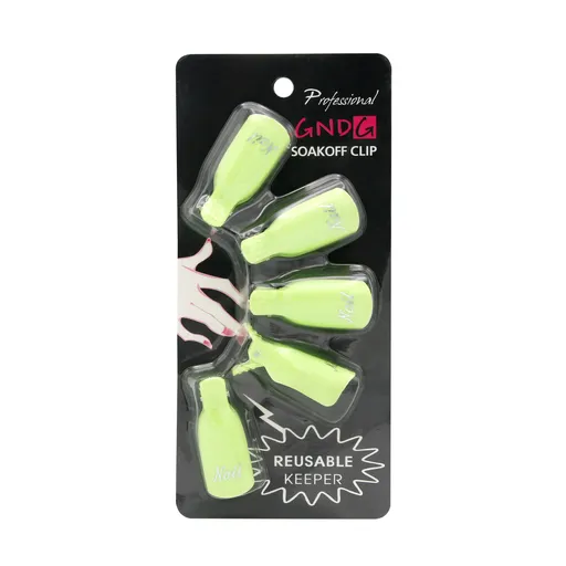 Clipsuri pentru Indepartarea Ojei Semipermanente Set 5 buc - Green