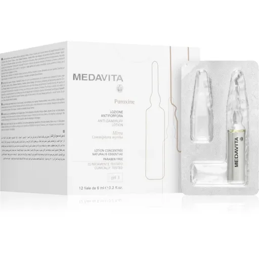 Medavita Puroxine Anti-Dandruff Lotion ser pentru scalp anti matreata 12x6 ml