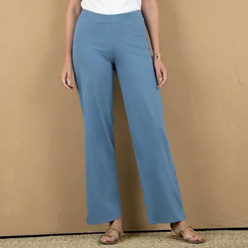 Pantaloni largi din jerseu cu talie elastică