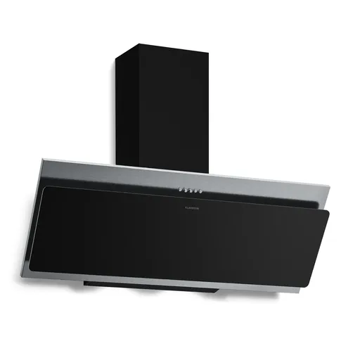 Klarstein Alessia hotă înclinată | mod evacuare aer și recirculare | oțel inoxidabil | 404 m³/h | 90 cm