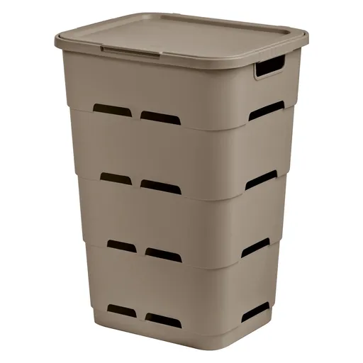 Tontarelli Coș pentru rufe murdare MAYA 45 l, maro, maro