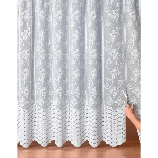 Perdea de dantelă reglabilă cu model de fluture