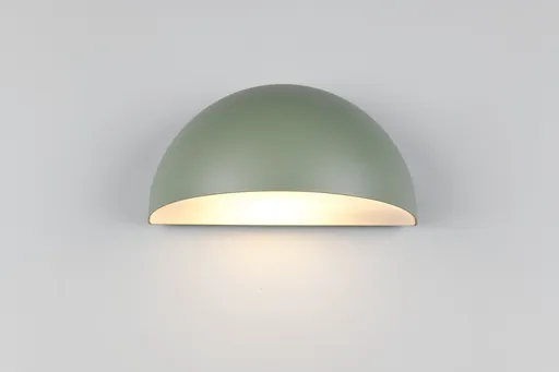 Aplica de perete pentru exterior Maas, TRIO, 27x15.5x14.3 cm, 10W, 1x E27, aluminiu, verde