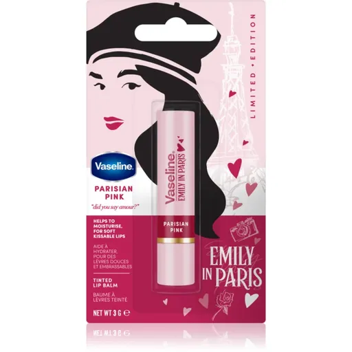 Vaseline Emily In Paris balsam de buze colorat culoare Parisian Pink 3 g
