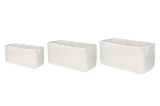 Set 3 cutii depozitare, L'essentiel Maison, Quin Set, Poliester, Crem