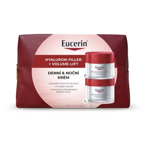 Eucerin Hyaluron-Filler + Volume-Lift set cadou de Crăciun pentru fermitatea și lifting-ul tenului