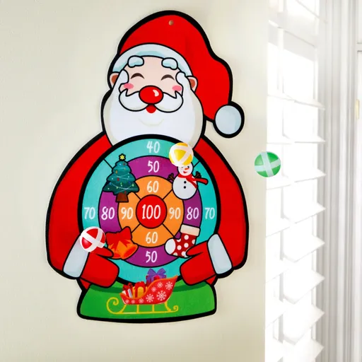 Țintă cu bile de aruncat  Moș Crăciun