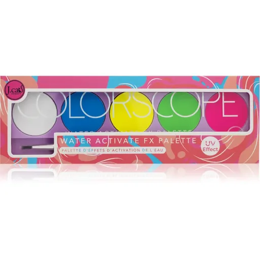 J.Cat Beauty ColorScope paletă de farduri pentru obraji cu pensula culoare 102 Bright 5 g