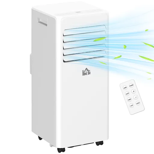 HOMCOM Climatizator Portabil 9000BTU: Răcire, Ventilator, Umiditate, Control Distanță - 20m² | Aosom Romania