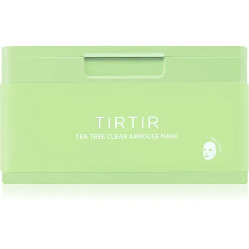 TIRTIR Ampoule Mask Tea Tree Clear mască textilă calmantă pentru pielea problematica 30 buc