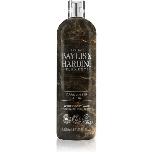 Baylis & Harding Elements Dark Amber & Fig gel de duș de lux 500 ml