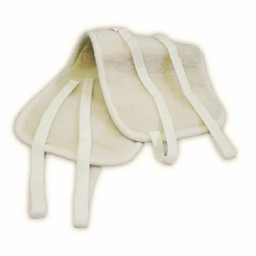 Centură abdominală reversibilă, din lână, bej, , bej