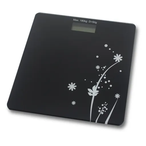 Cantar digital corporal Rosberg R51650E, 180 kg, Display LCD, Negru