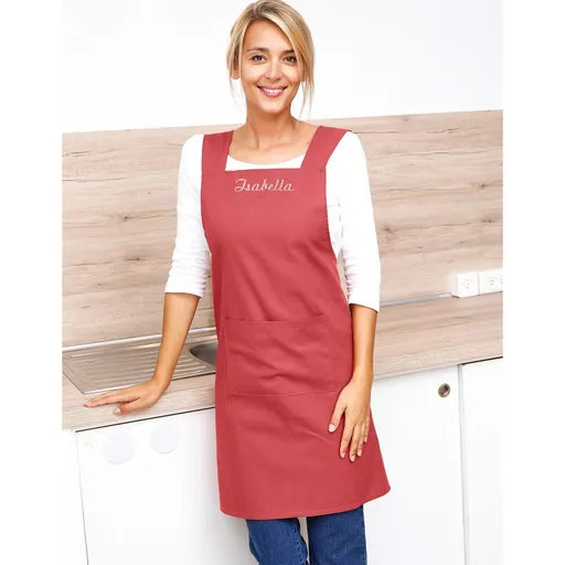 Șorț japonez din bumbac cu broderie