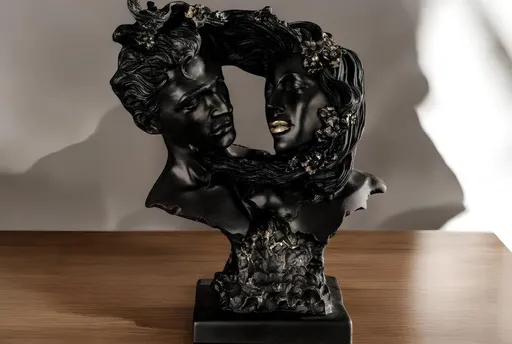 Decoratiune, CY0472, 31x10x21 cm, Poliester, Negru