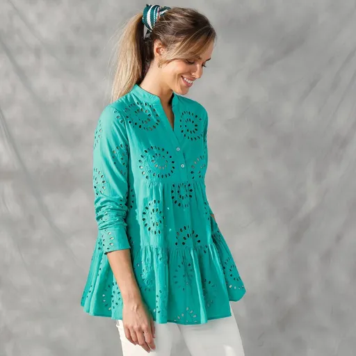 Bluză largă cu mâneci lungi