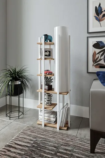 Lampadar, Opviq, 390FLH2152, Alb / Natural