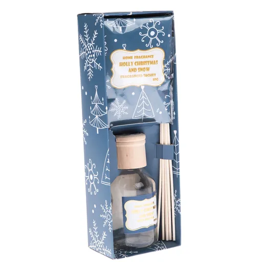 Set cadou difuzor parfumat Crăciun și zăpadă +plic parfumat, 8,4 x 24,6 x 6,2 cm