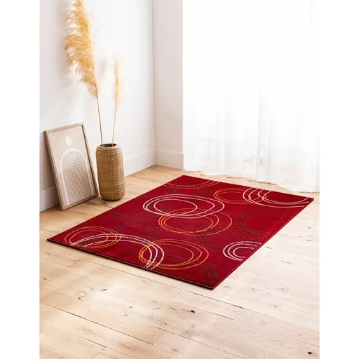 Covor cu motiv de cercuri