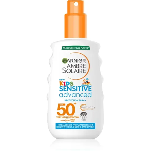 Garnier Ambre Solaire Advanced Sensitive Kids lotiune protectoare pentru plaja SPF 50+ 150 ml