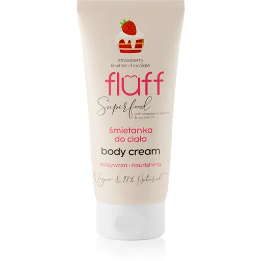 Fluff Superfood strawberry and White Chocolate crema de corp 150 ml