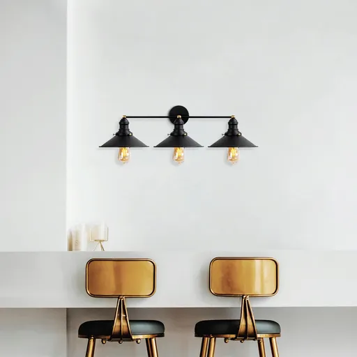 Aplica de perete, Opviq, 942FLG2164, Negru/Maro antic