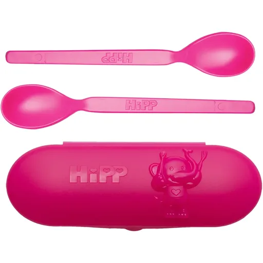 Hipp Spoons Set serviciu de masă pentru călătorii Pink