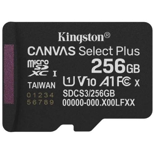 Card memorie MicroSD Kingston, 256GB, SDCS3/256GB