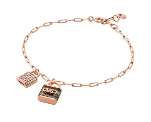 Michael Kors Brățară placată cu aur cu zircon cubic și sidef Premium MKC1742TN791