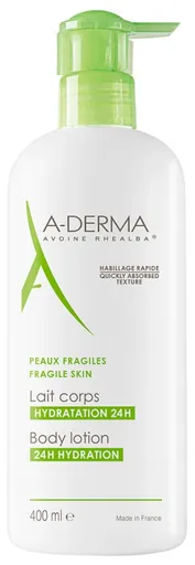 A-DERMA Loțiune de corp hidratantă (Hydration Body Lotion) 400 ml