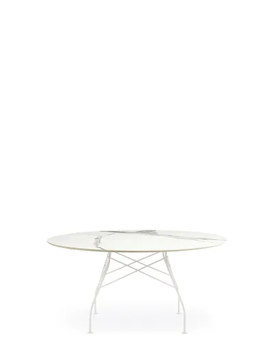 Masa de sufragerie GLOSSY XXL, varianta multipla - Kartell Culoare: Alb / Alb