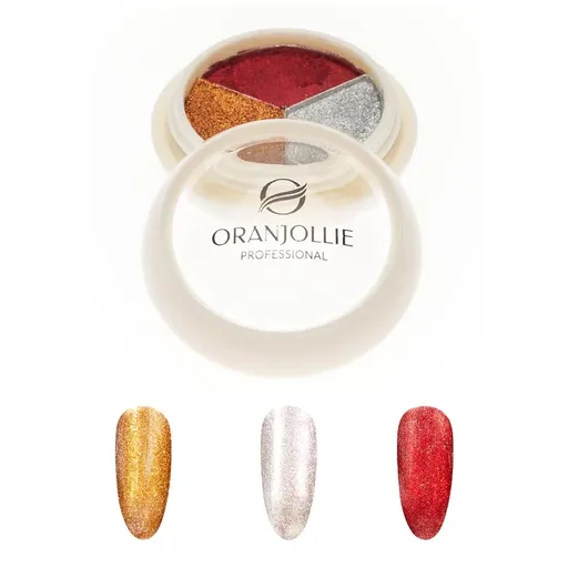 Pigment Unghii Holografic - Paleta Oranjollie 006, A57D