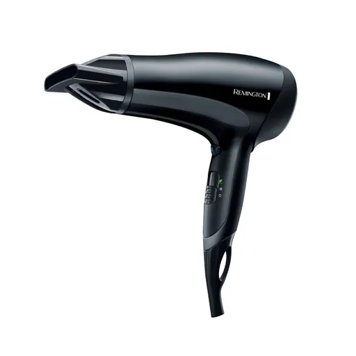Uscator de par Remington D3010 Power Dry, 2000W, Sistem de ionizare, 2 viteze, Funcție Eco, Negru