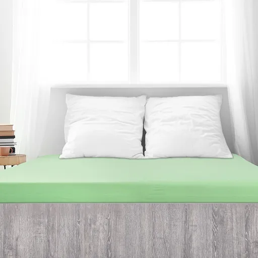 Cearșaf de pat 4Home Mako jersey verde, verde, 90 x 200 cm