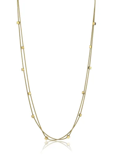 Emily Westwood Colier dublu placat cu aur din oțel Allie EWN24013G