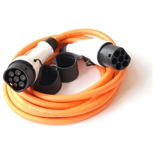 Cablu de incarcare pentru masini electrice de la 62196-2 (Type 2) la 62196-2 (Type 2), 22kW, 32A/380V Ampevo T22-3/32P, portocaliu