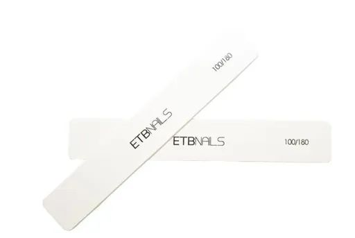 Pila Unghii Dreptunghiulara Alba ETB Nails