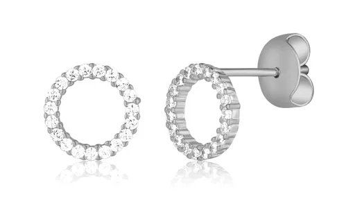 JVD Cercei eleganți din argint cu zircon SVLE3254XD5BI00