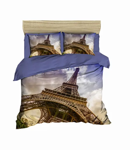 Lenjerie de pat dubla Super King (EU) (IT), 3 piese, L'essentiel Maison, 150, Multicolor