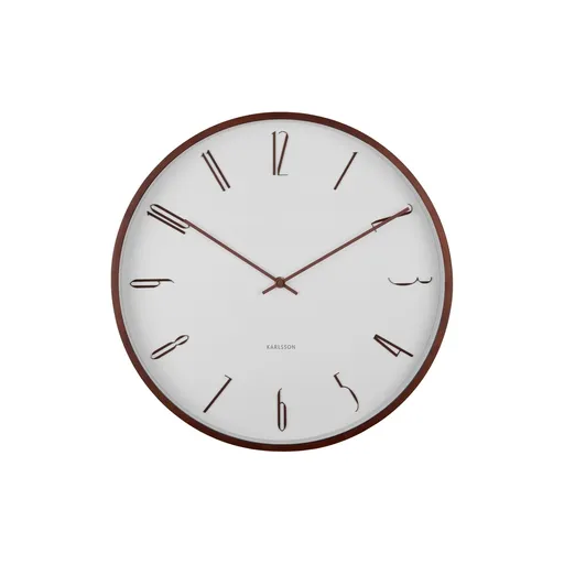 Karlsson 6014WH ceas de perete design alb,diametru  40 cm, alb
