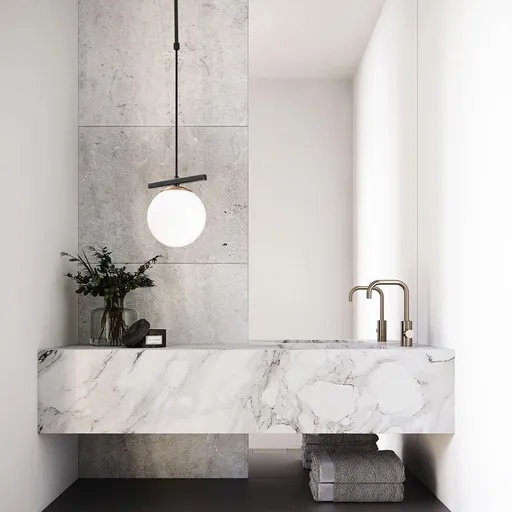 Lustra, Opviq, 892OPV1614, Alb/Negru