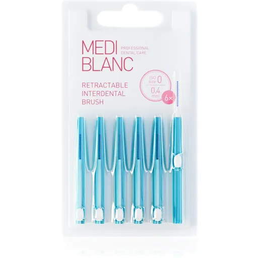 MEDIBLANC Interdental TB Pull Out System 0.4 mm periuță interdentară retractabilă 6 buc