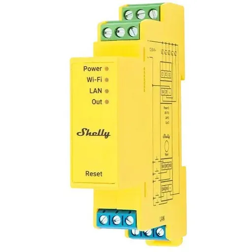 Shelly Pro RGBWW PM controler inteligent pentru benzi LED 12/24V (LAN, WiFi, Bluetooth), integrare Home Assistant 3800235268216