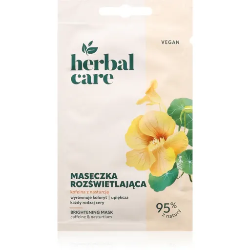Farmona Herbal Care Caffeine & Nasturtium masca iluminatoare pentru fata, gat si piept 1 buc