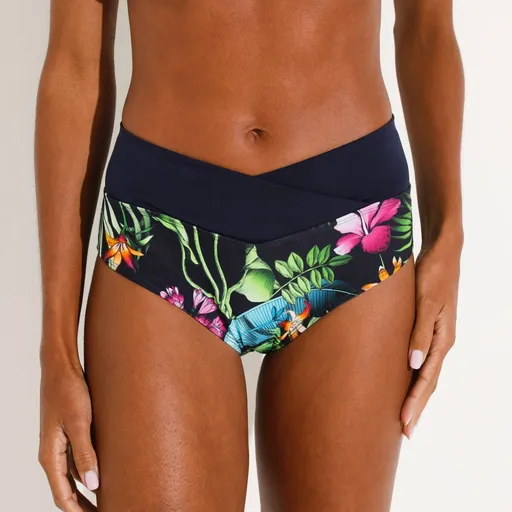 Slip de baie Banna cu talie inalta